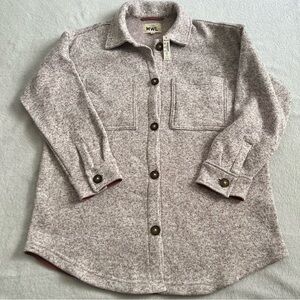 NEW with tags Madewell MWL Sweater Fleece Oversized Shirt-Jacket